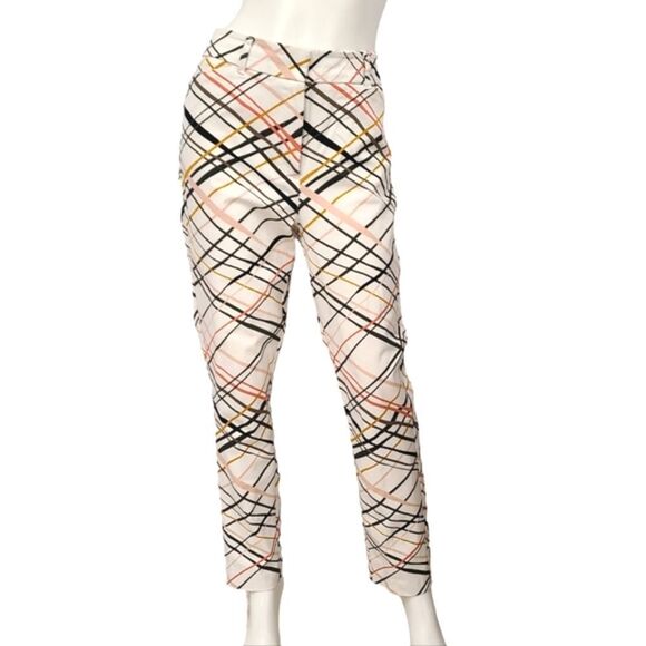 New York & Co White Printed Dress Pants size 12T - Picture 1 of 7